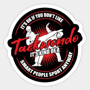 Funny Taekwondo Practitioner Instructor Gift Sticker